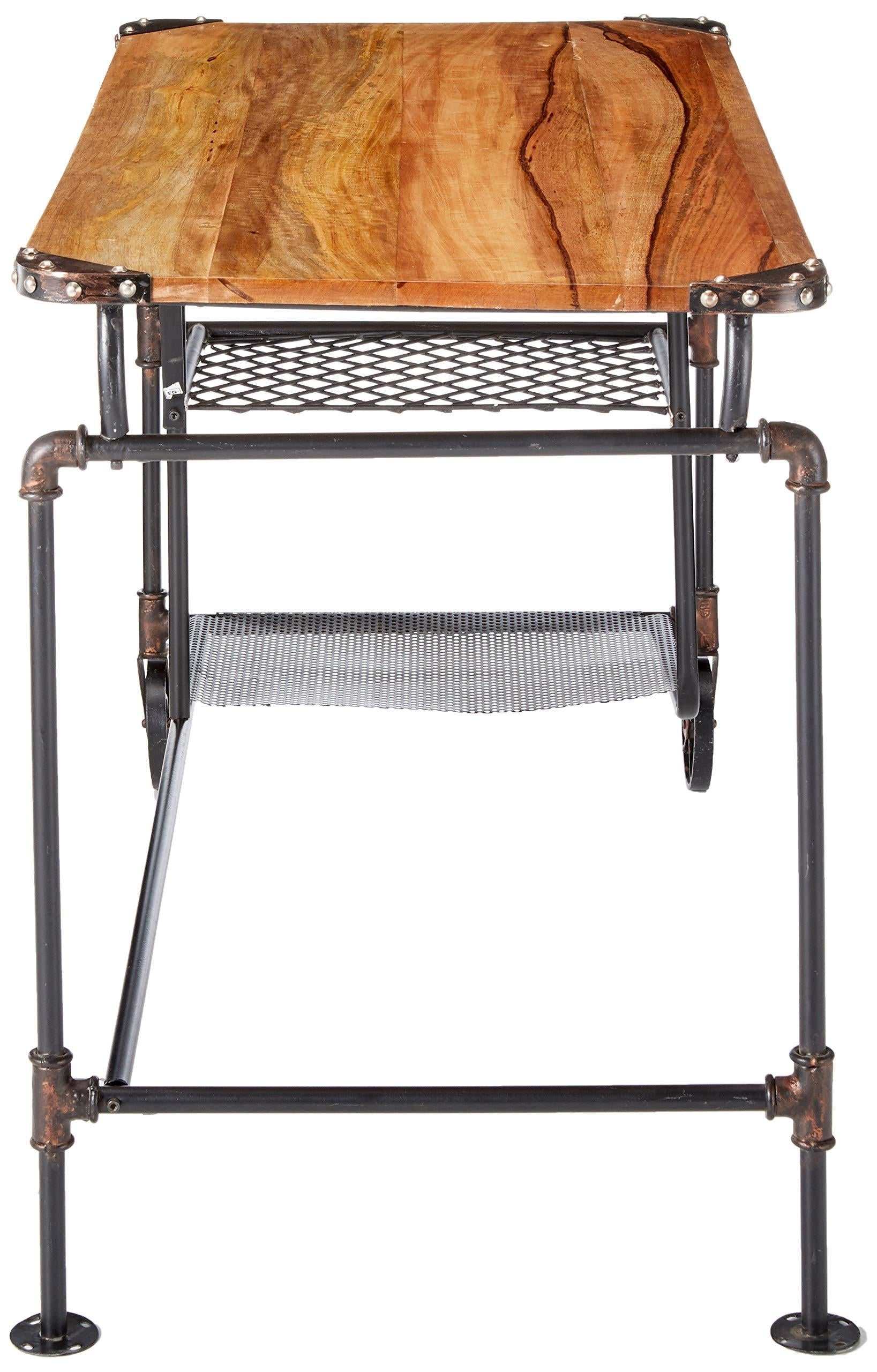 Olga Antique Black Desk - Ornate Home