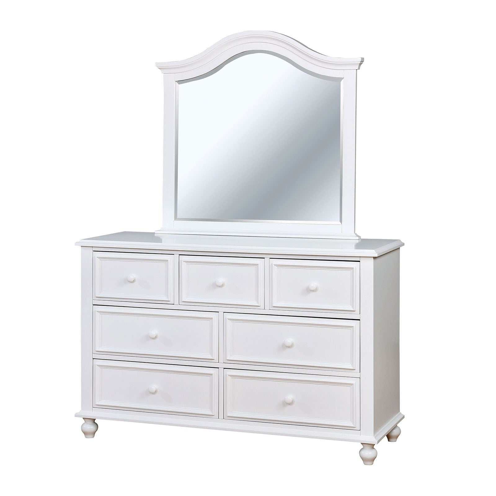 Olivia White Dresser - Ornate Home