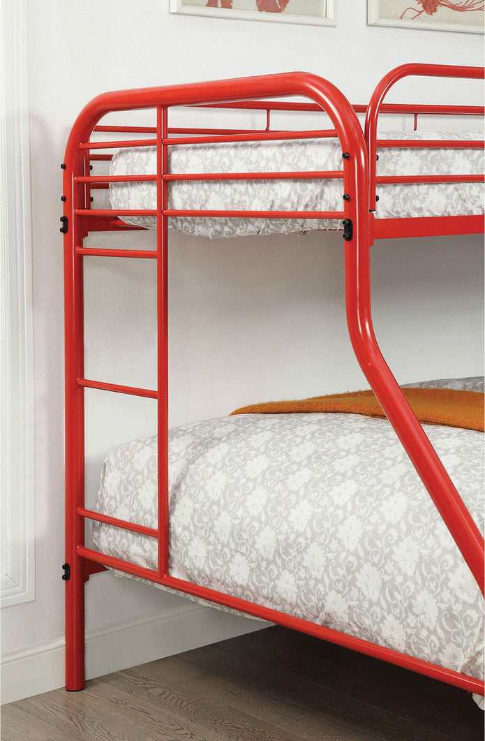 Opal Red Twin/Full Bunk Bed - Ornate Home