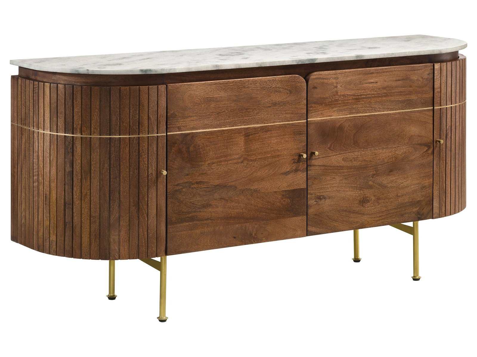 Ortega White / Natural Sideboard - Ornate Home