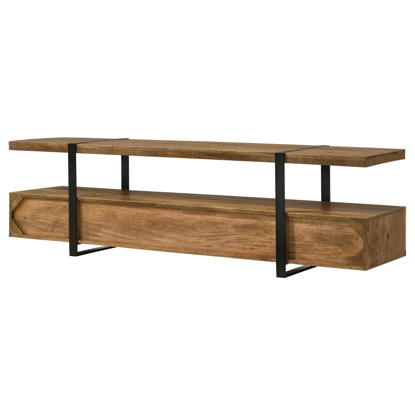 Otto Brown / Gunmetal 7 " Tv Stand - Ornate Home