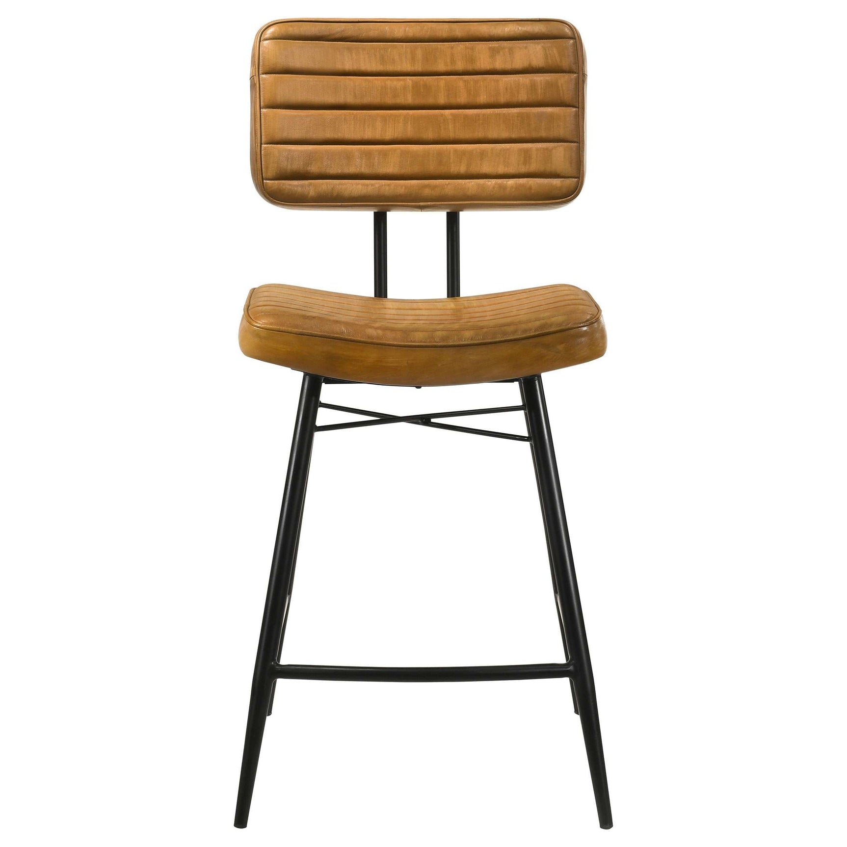 Partridge Antique Camel / Black Counter Stool (Set of 2) - Ornate Home