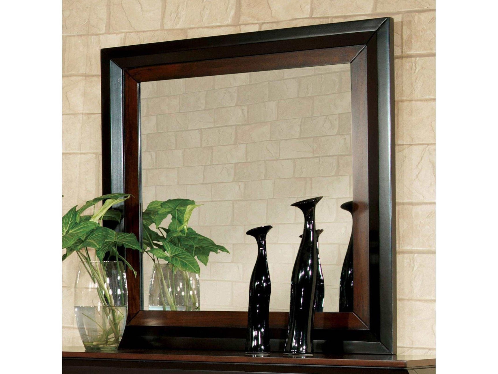 Patra Acacia & Walnut Mirror - Ornate Home