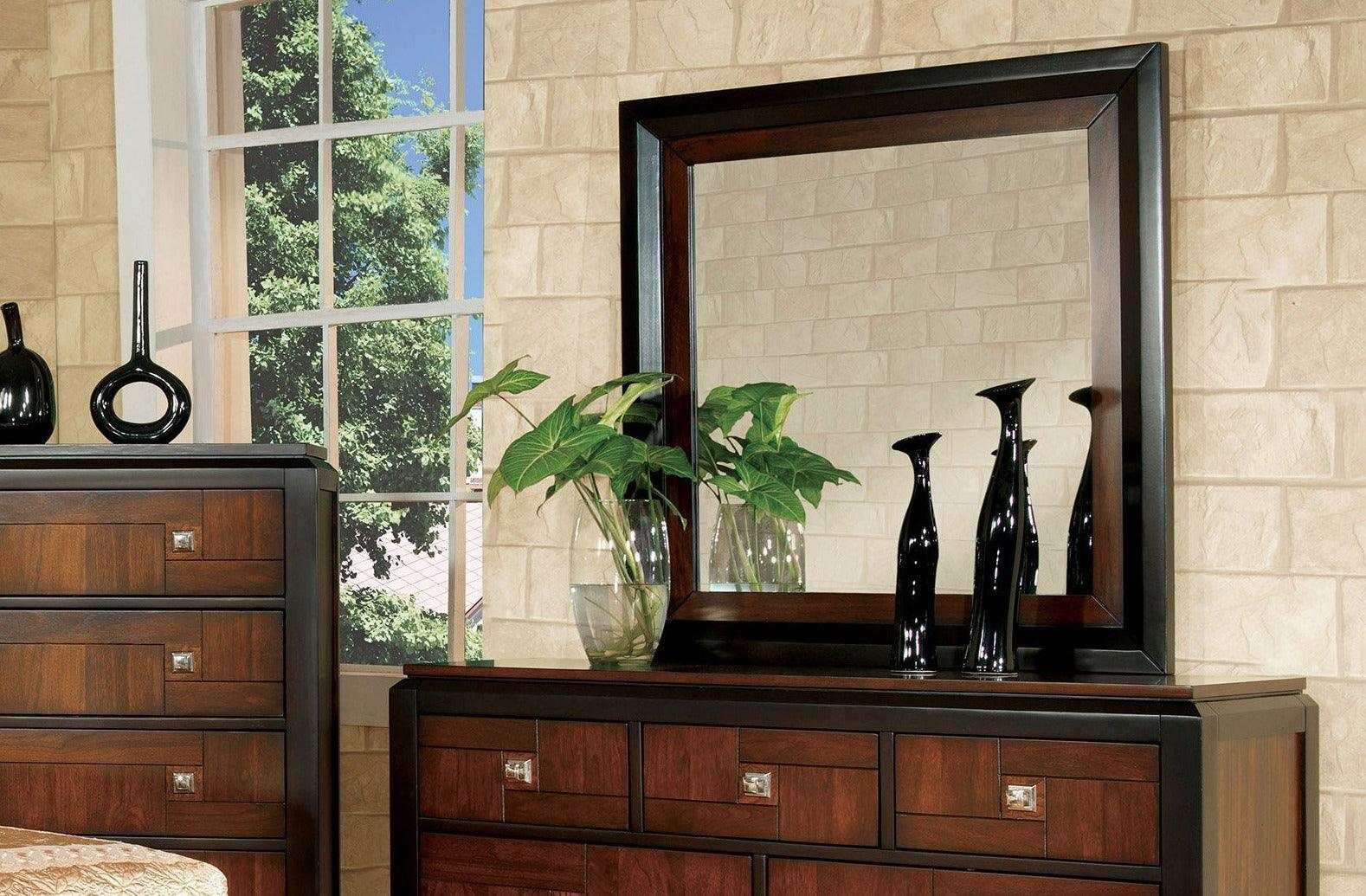 Patra Acacia & Walnut Mirror - Ornate Home