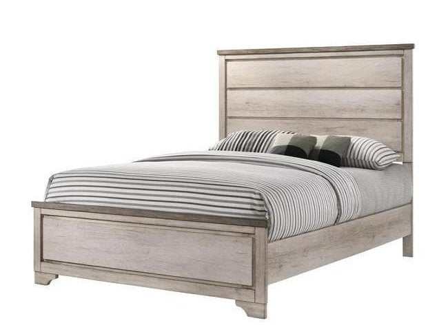 Patterson Driftwood Gray Panel Full Bed - Ornate Home