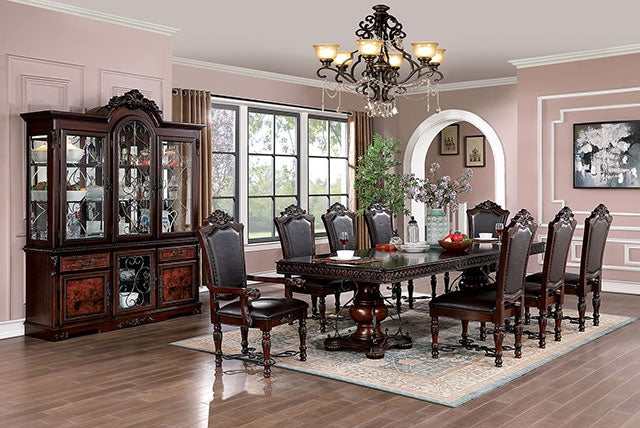 Picardy Brown Cherry Dining Table - Ornate Home
