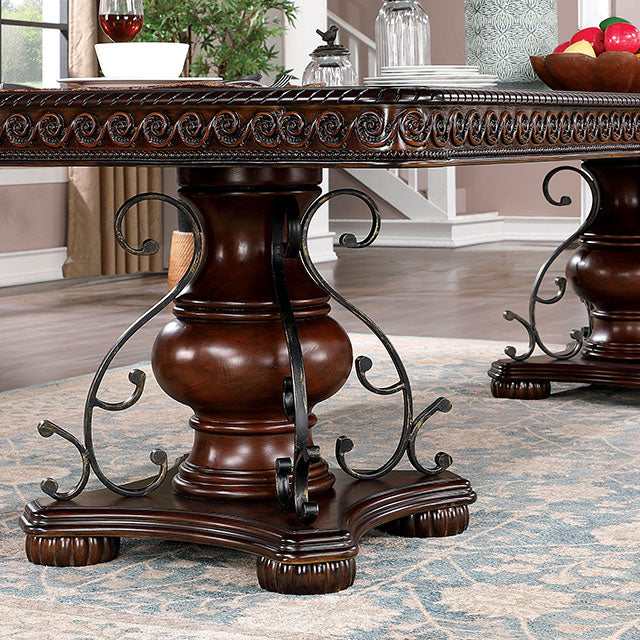 Picardy Brown Cherry Dining Table - Ornate Home