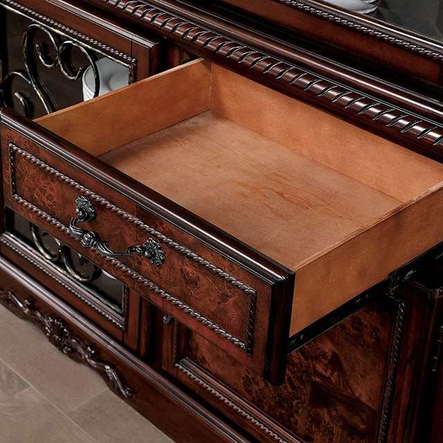 Picardy Brown Cherry Hutch & Buffet - Ornate Home