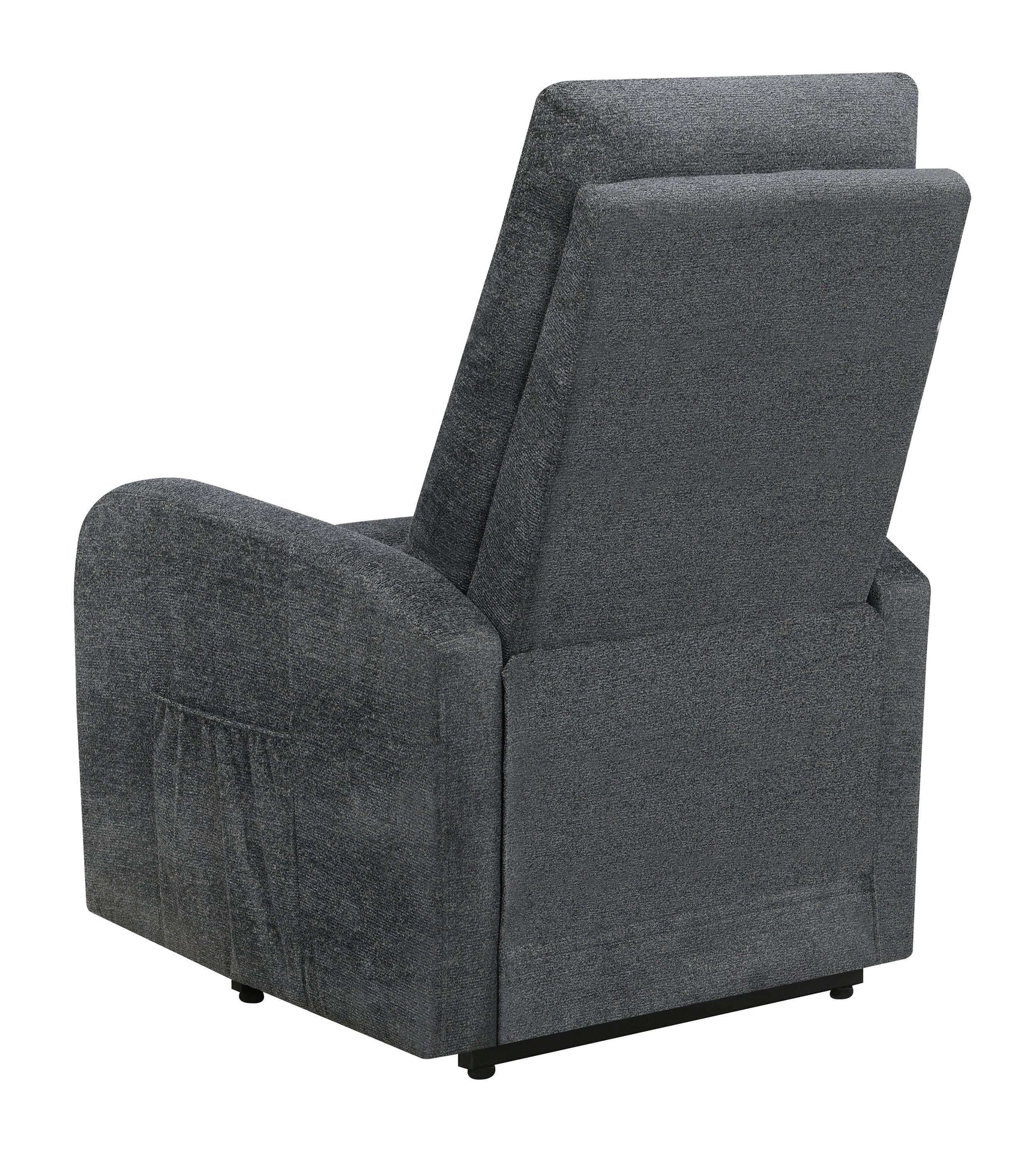 Piotr Charcoal Power Lift Recliner - Ornate Home