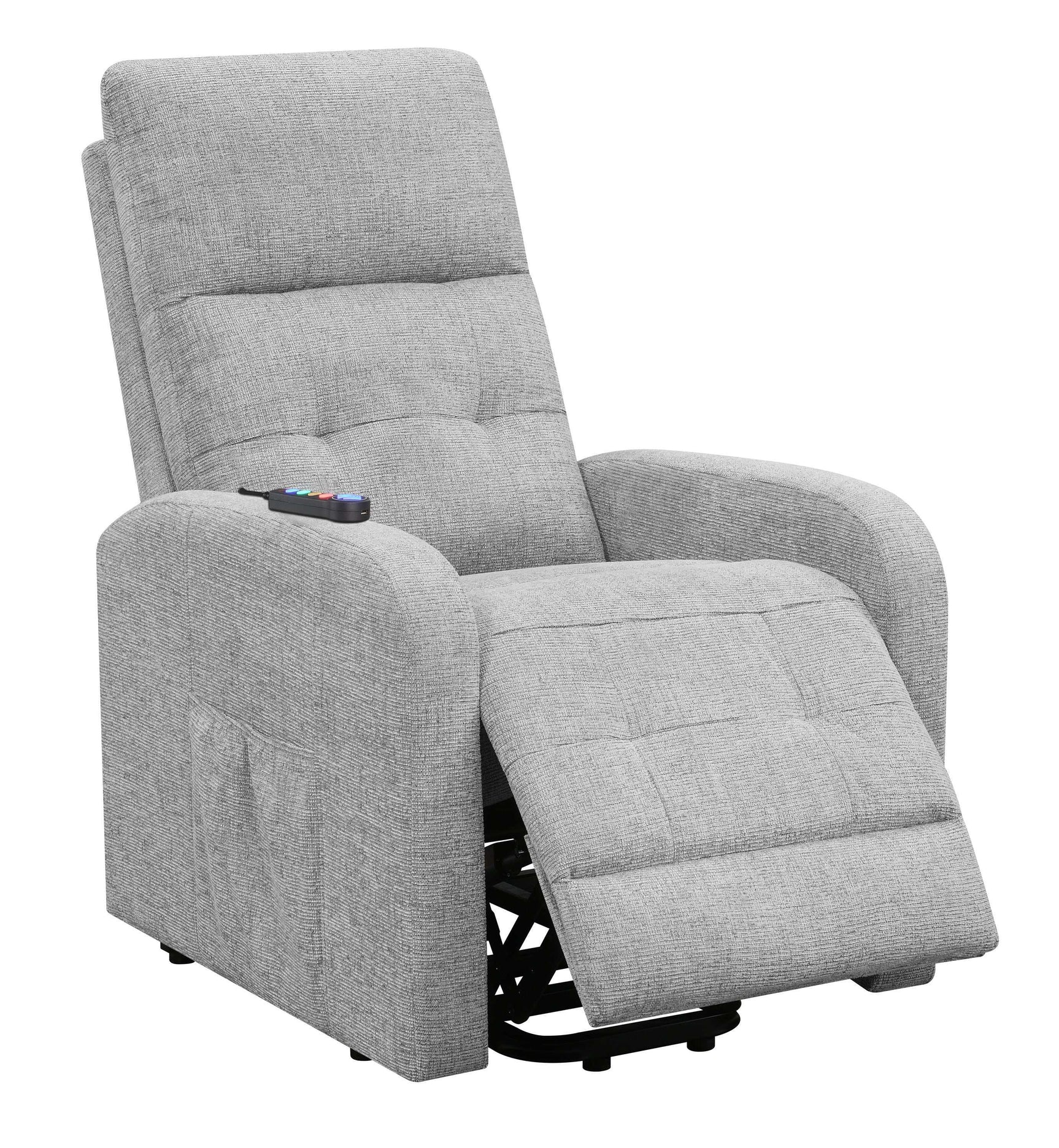Piotr Grey Power Lift Recliner - Ornate Home