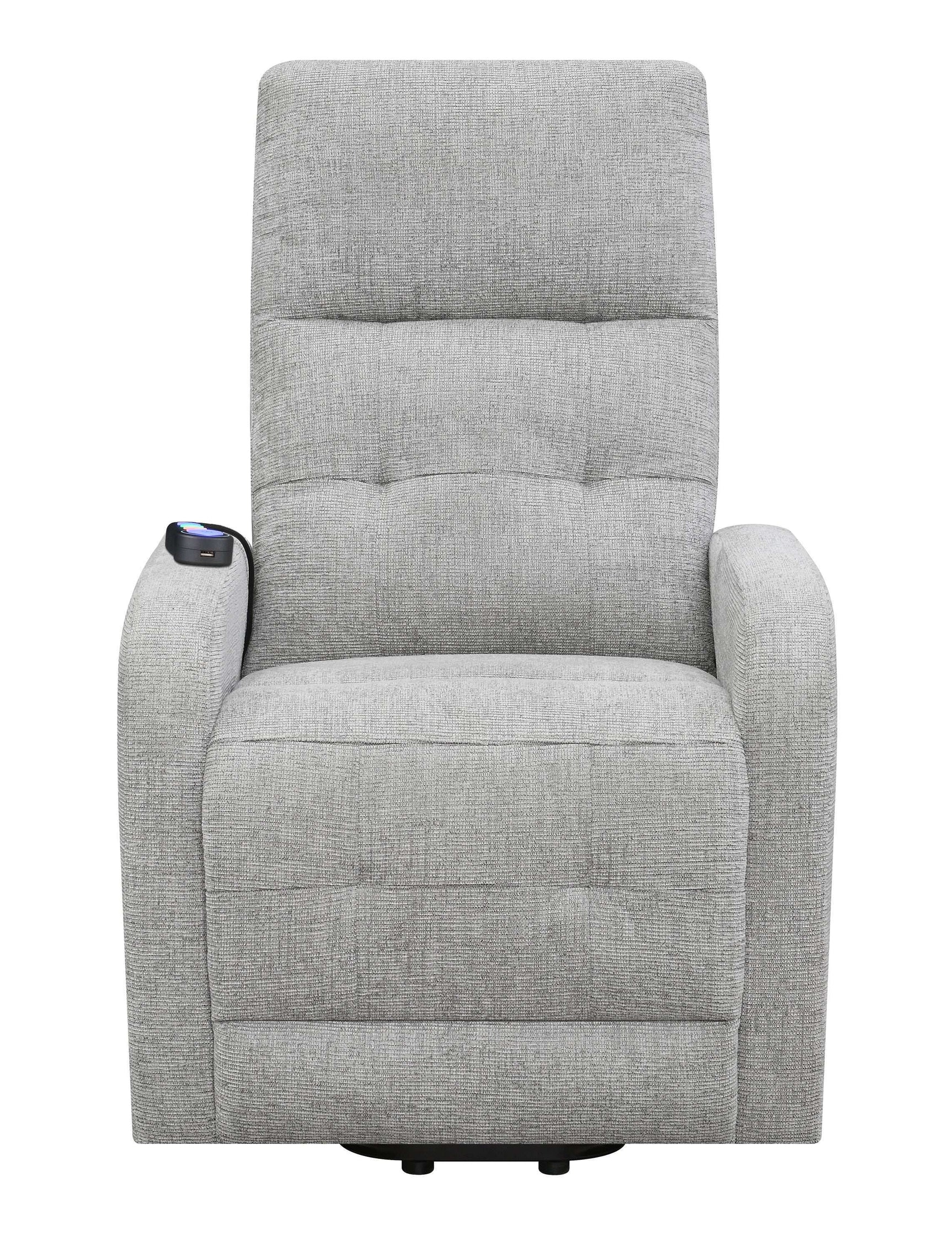 Piotr Grey Power Lift Recliner - Ornate Home