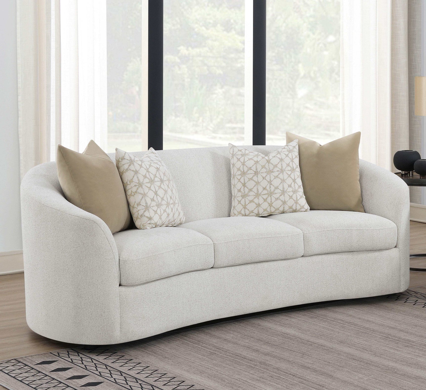 Rainn Latte Sofa - Ornate Home
