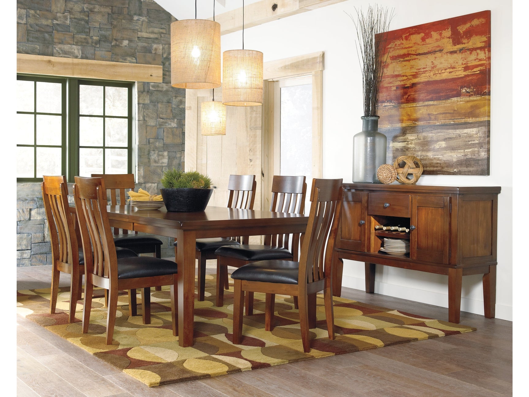 Ralene Medium Brown Dining Table w/ Butterfly Extension - Ornate Home