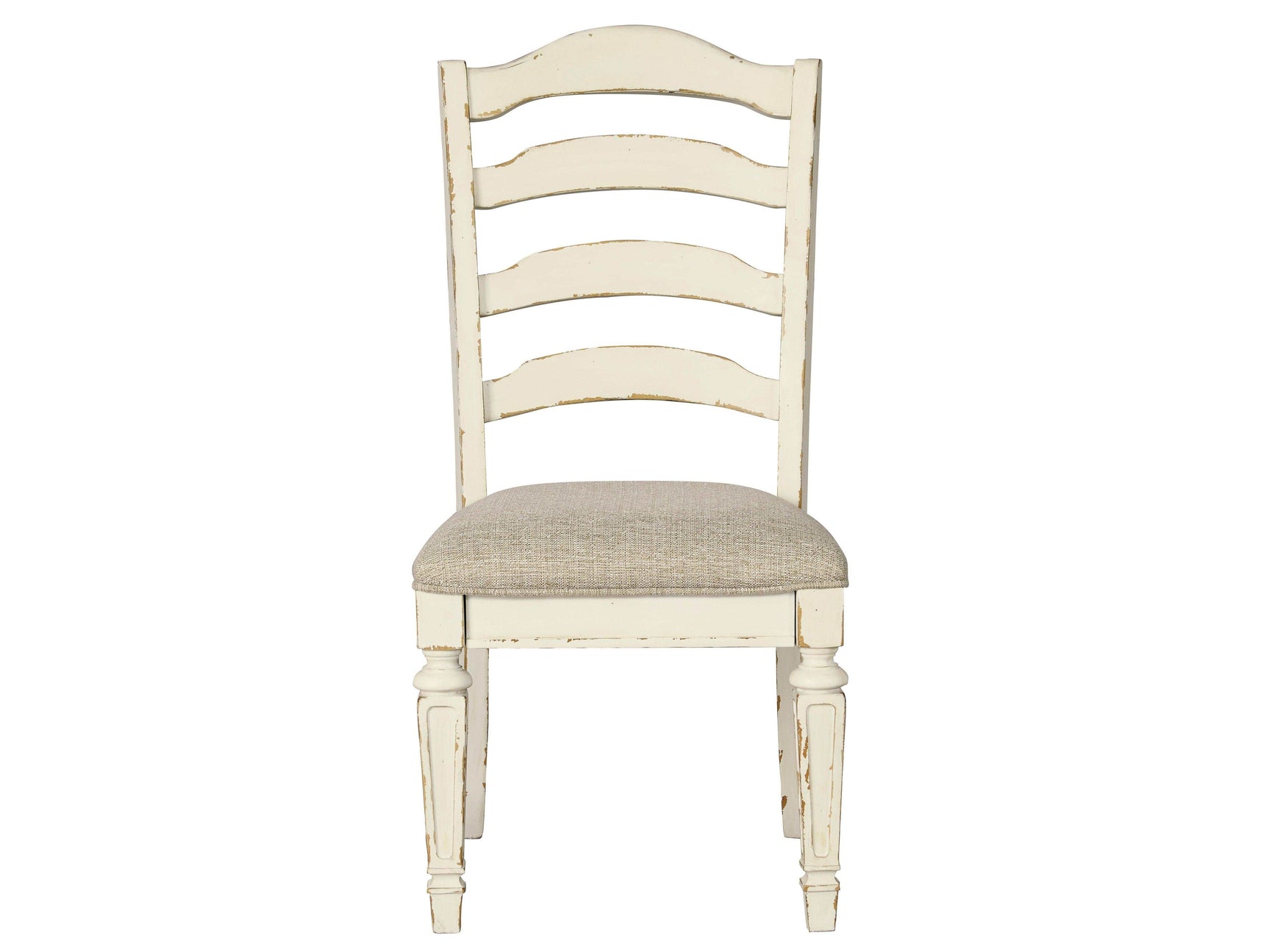 Realyn Chipped White Dining Chair (Set of 2) - Ornate Home