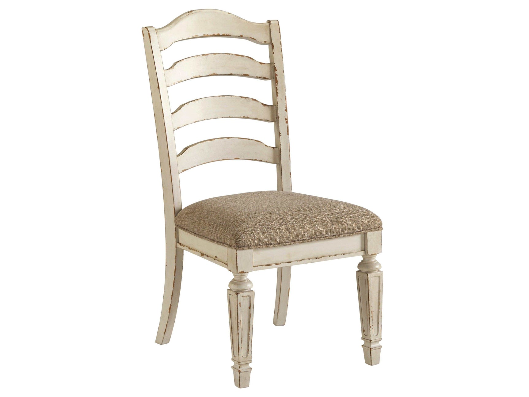 Realyn Chipped White Dining Chair (Set of 2) - Ornate Home