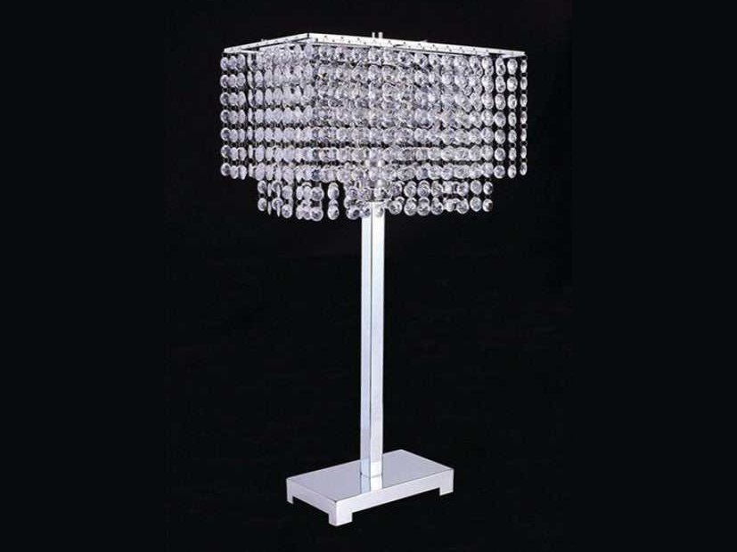 Rena Crystal & Chrome Table Lamp - Ornate Home