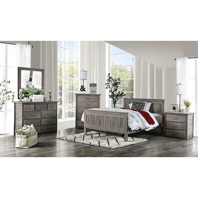 Rockwall Weathered Gray Queen Bed - Ornate Home