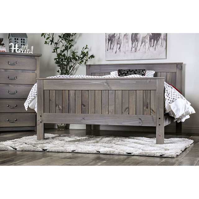 Rockwall Weathered Gray Queen Bed - Ornate Home
