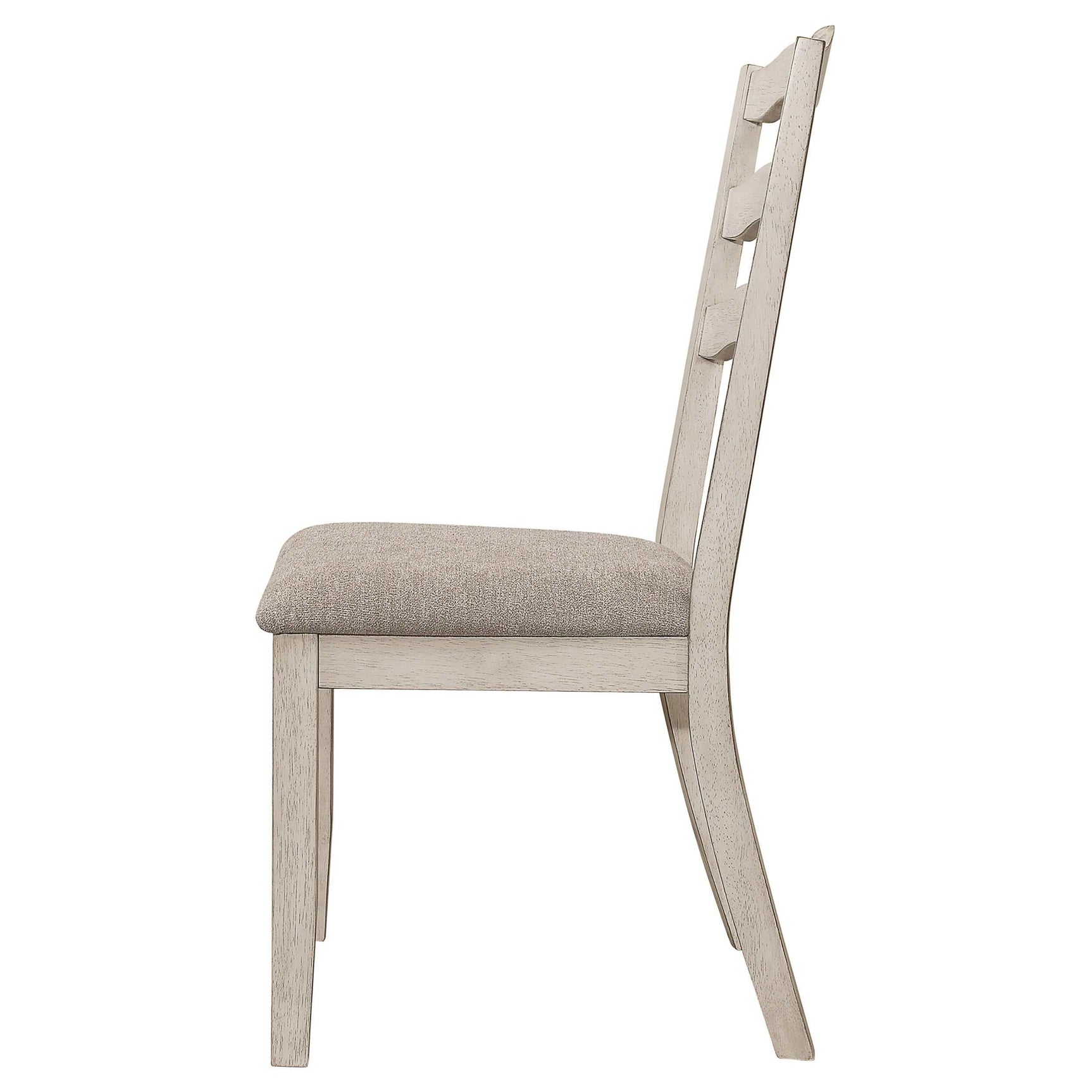Ronnie Khaki / Rustic Cream Side Chair - Ornate Home
