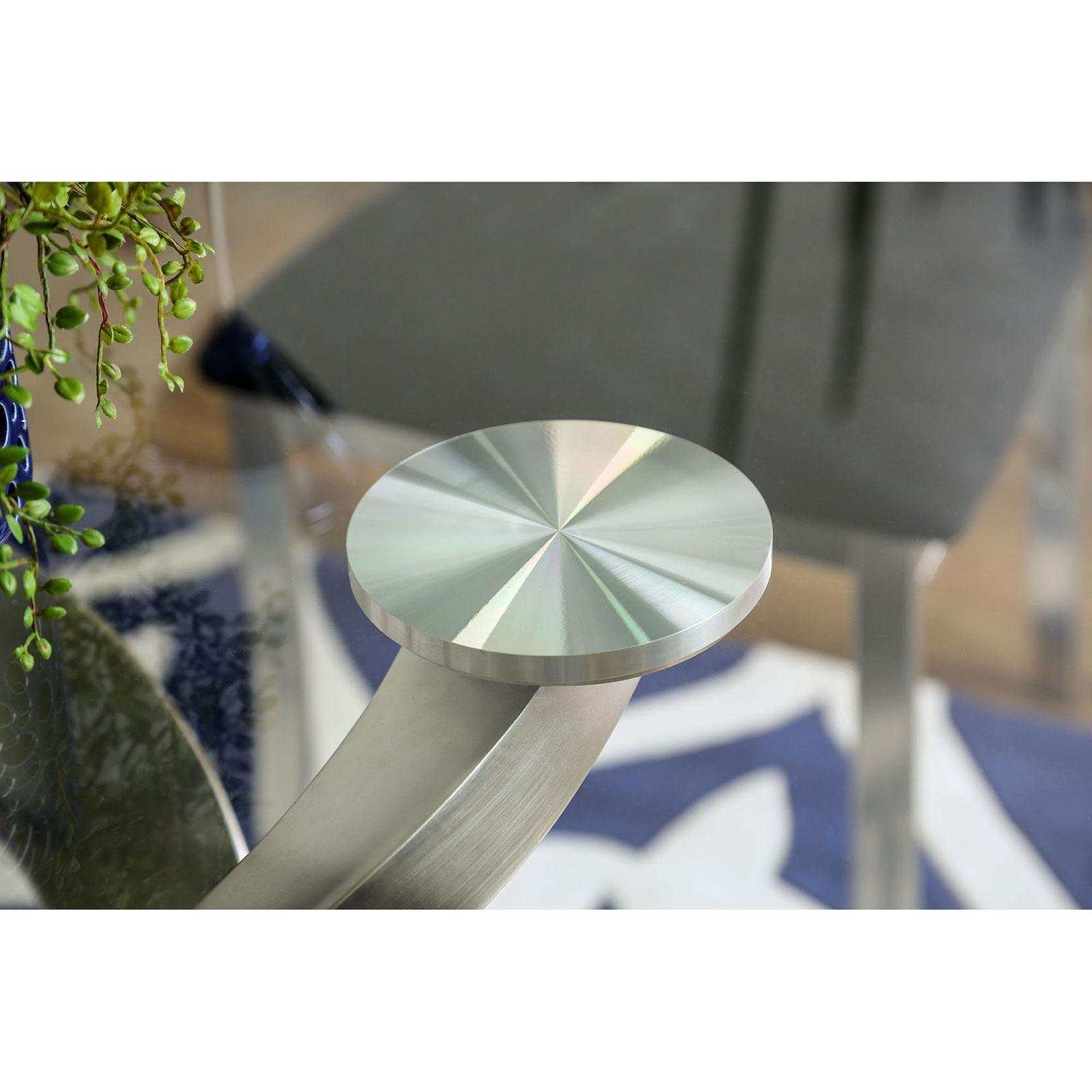 Roxo Silver & Black 5pc Dining Set - Ornate Home