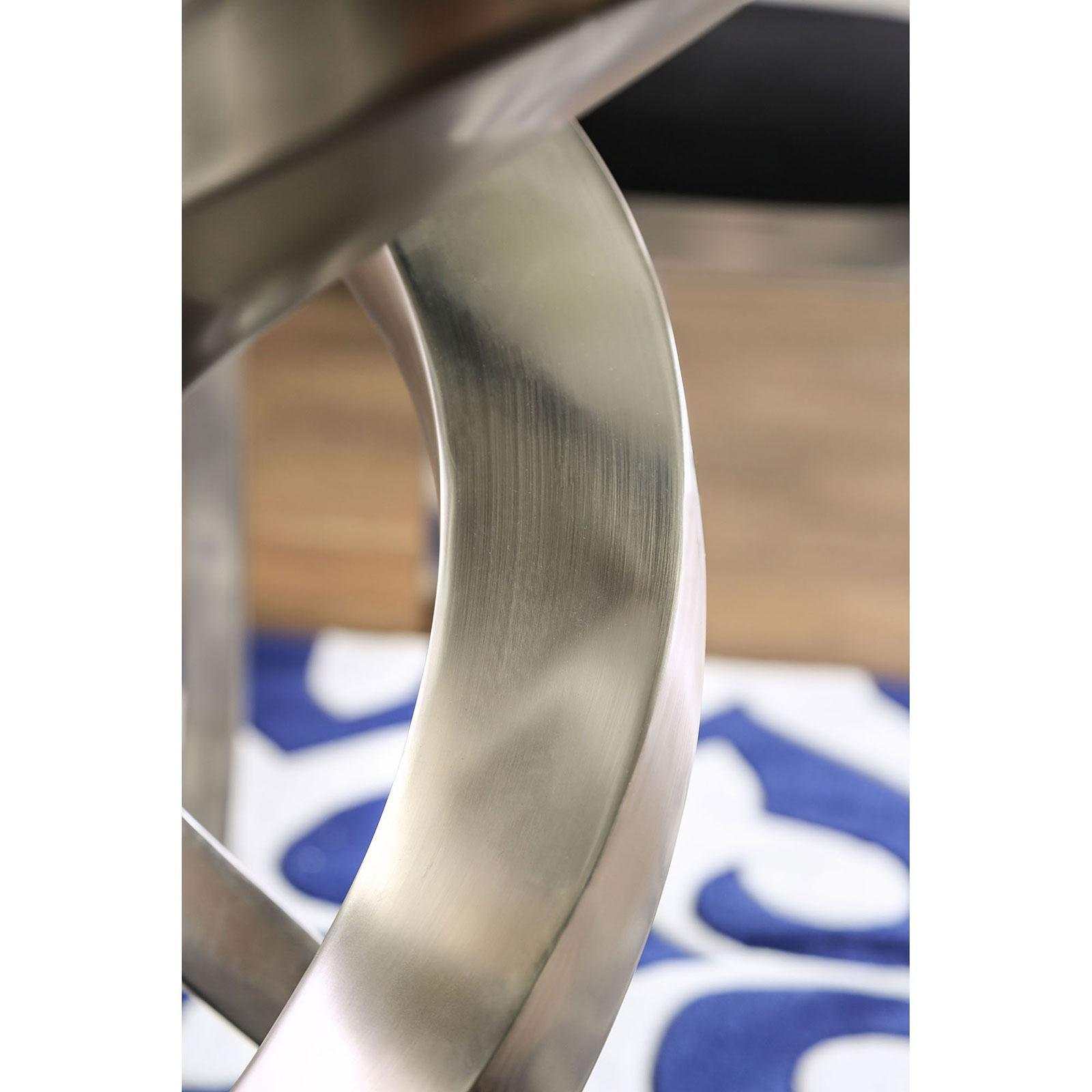 Roxo Silver & Black 5pc Dining Set - Ornate Home