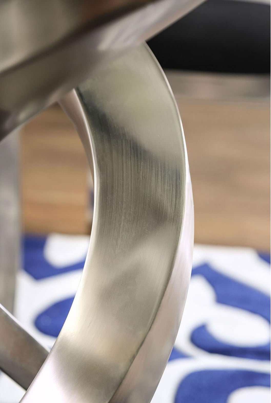 Roxo Silver & Black Dining Table - Ornate Home