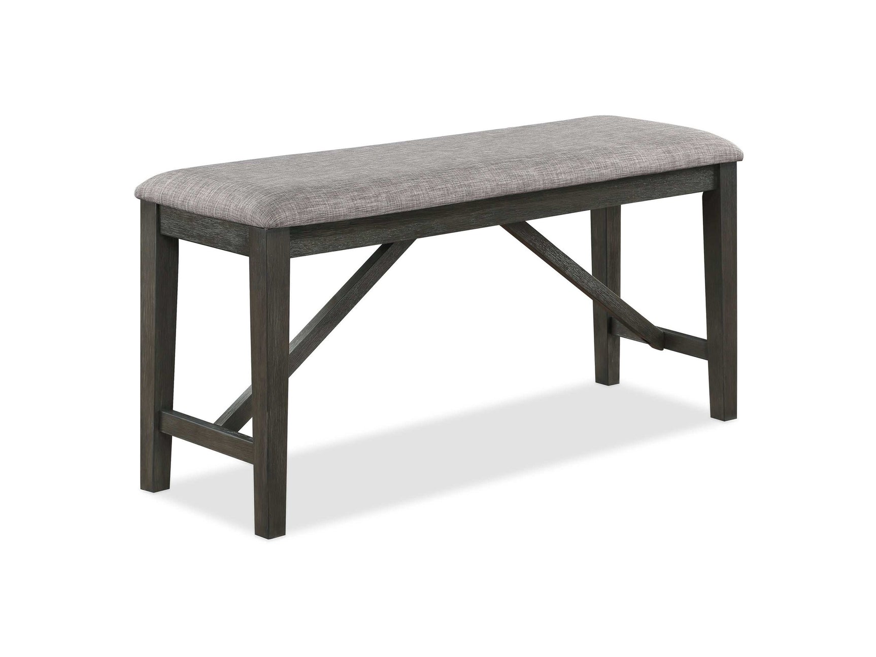 Rufus Gray Counter Height Dining Bench - Ornate Home