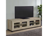 Sachin Antique Pine 79" TV Stand - Ornate Home