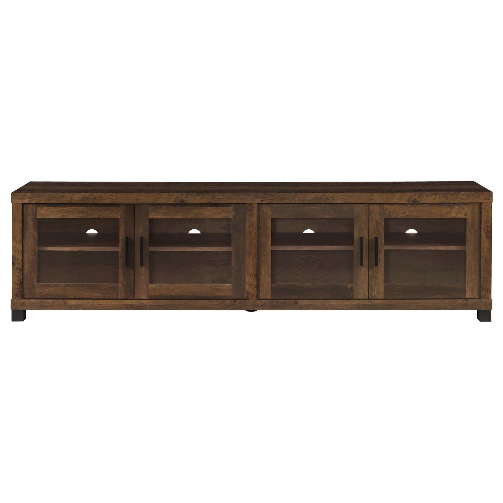 Sachin Dark Pine 3 Pc Entertainment Center - Ornate Home
