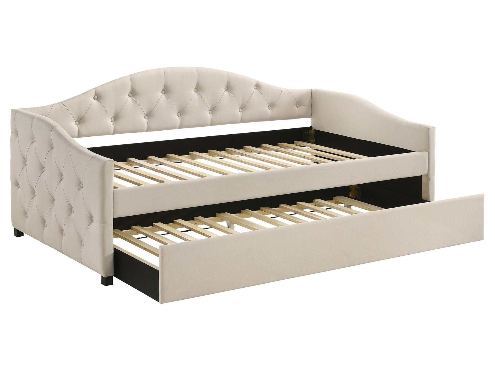 Sadie Taupe Twin Daybed W/ Trundle - Ornate Home