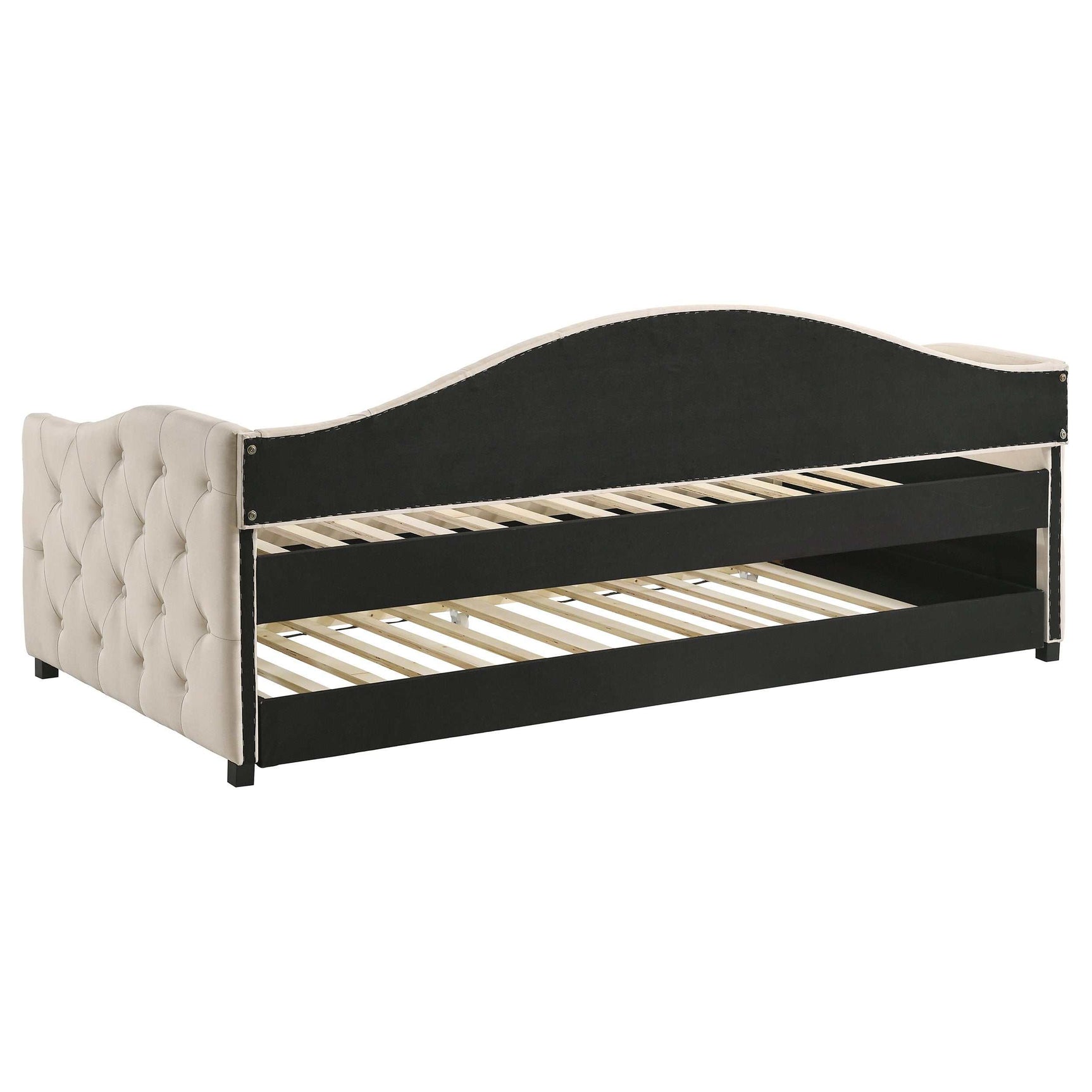 Sadie Taupe Twin Daybed W/ Trundle - Ornate Home