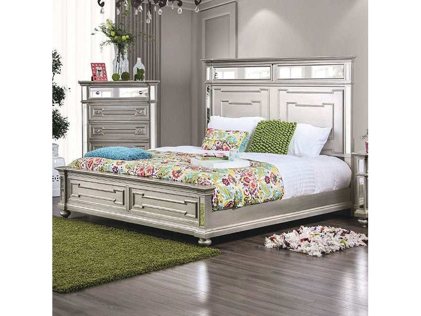 Salamanca Silver California King Bed - Ornate Home