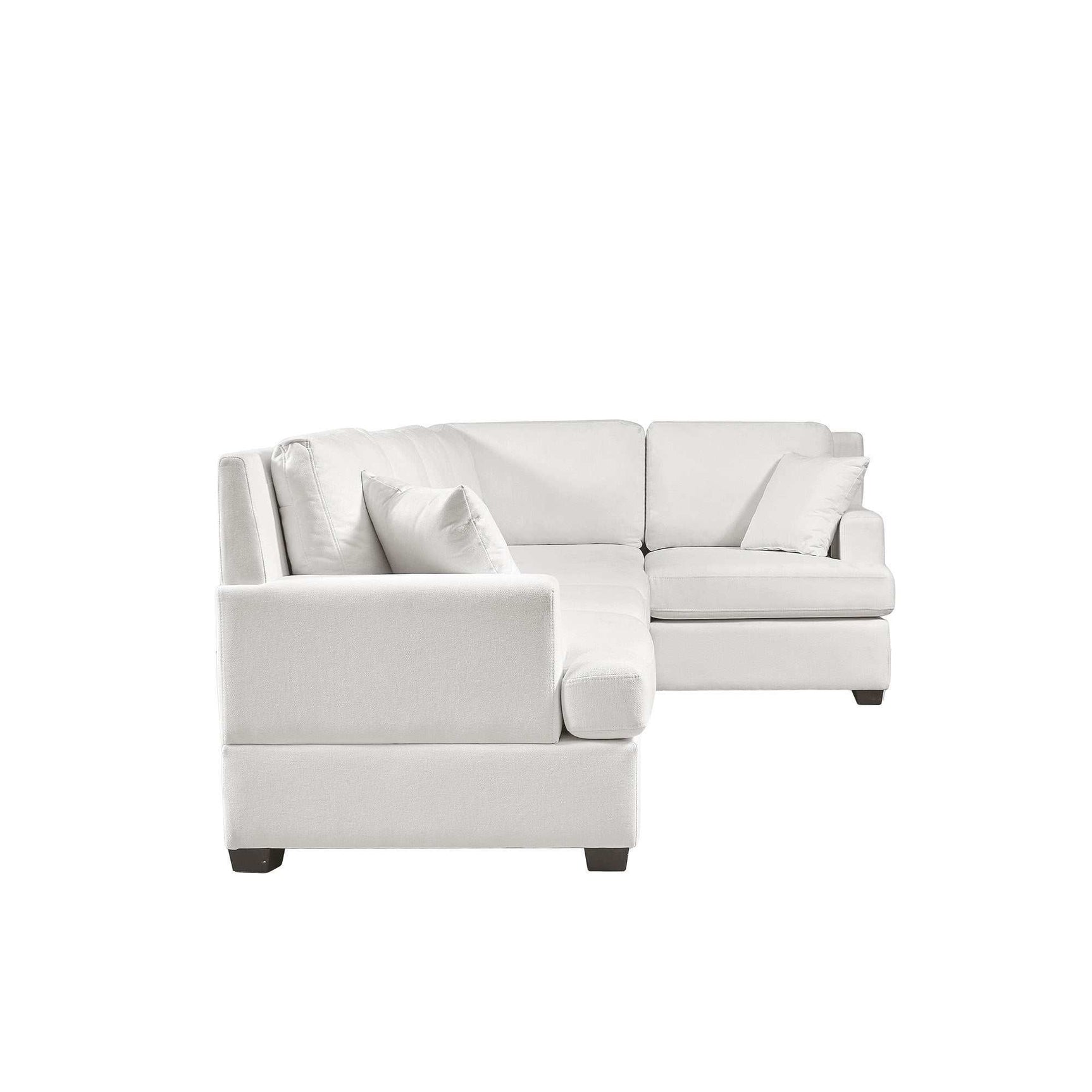 Salinas Premium L-Shaped Sectional Sofa White - Ornate Home
