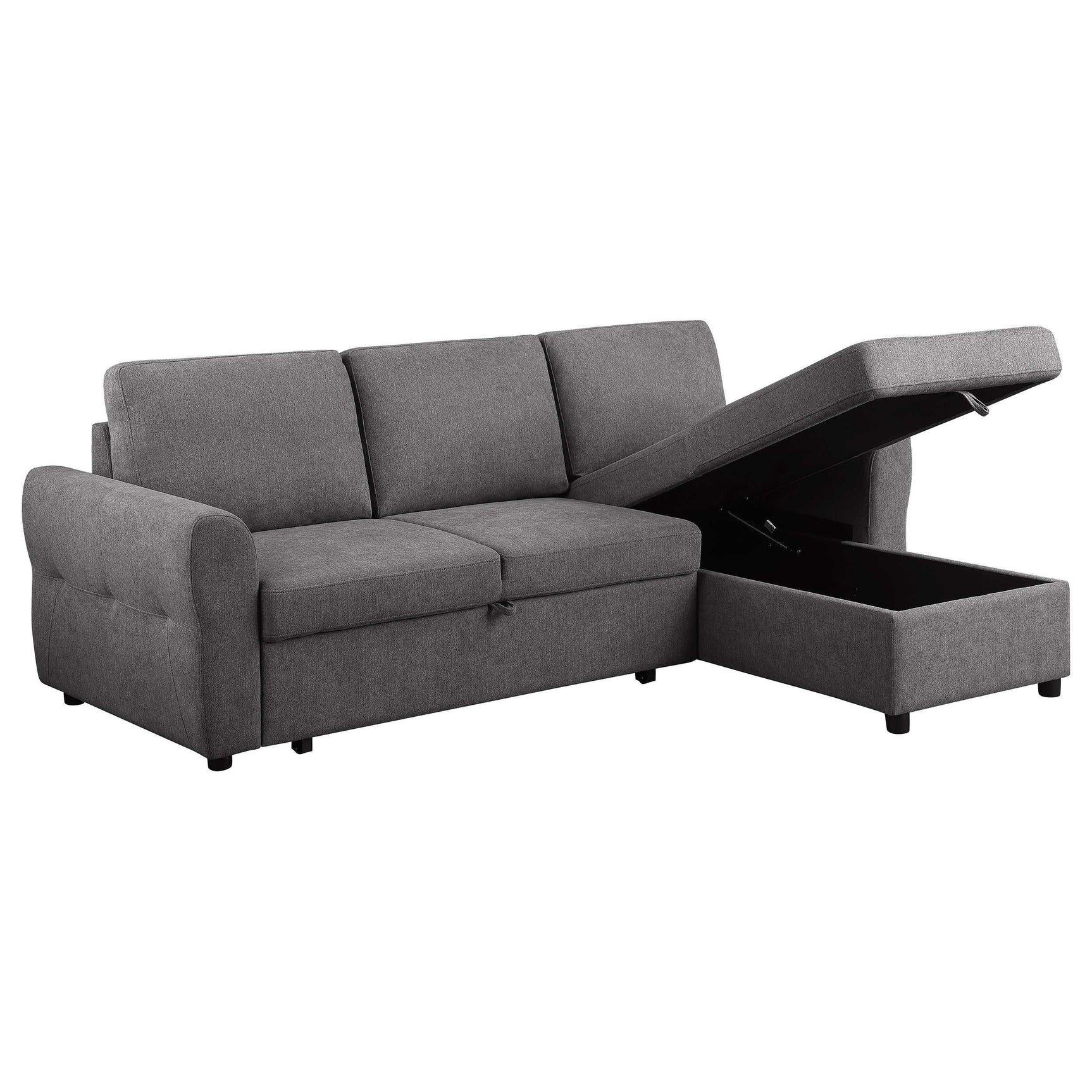 Samantha Grey Sleeper Sectional - Ornate Home