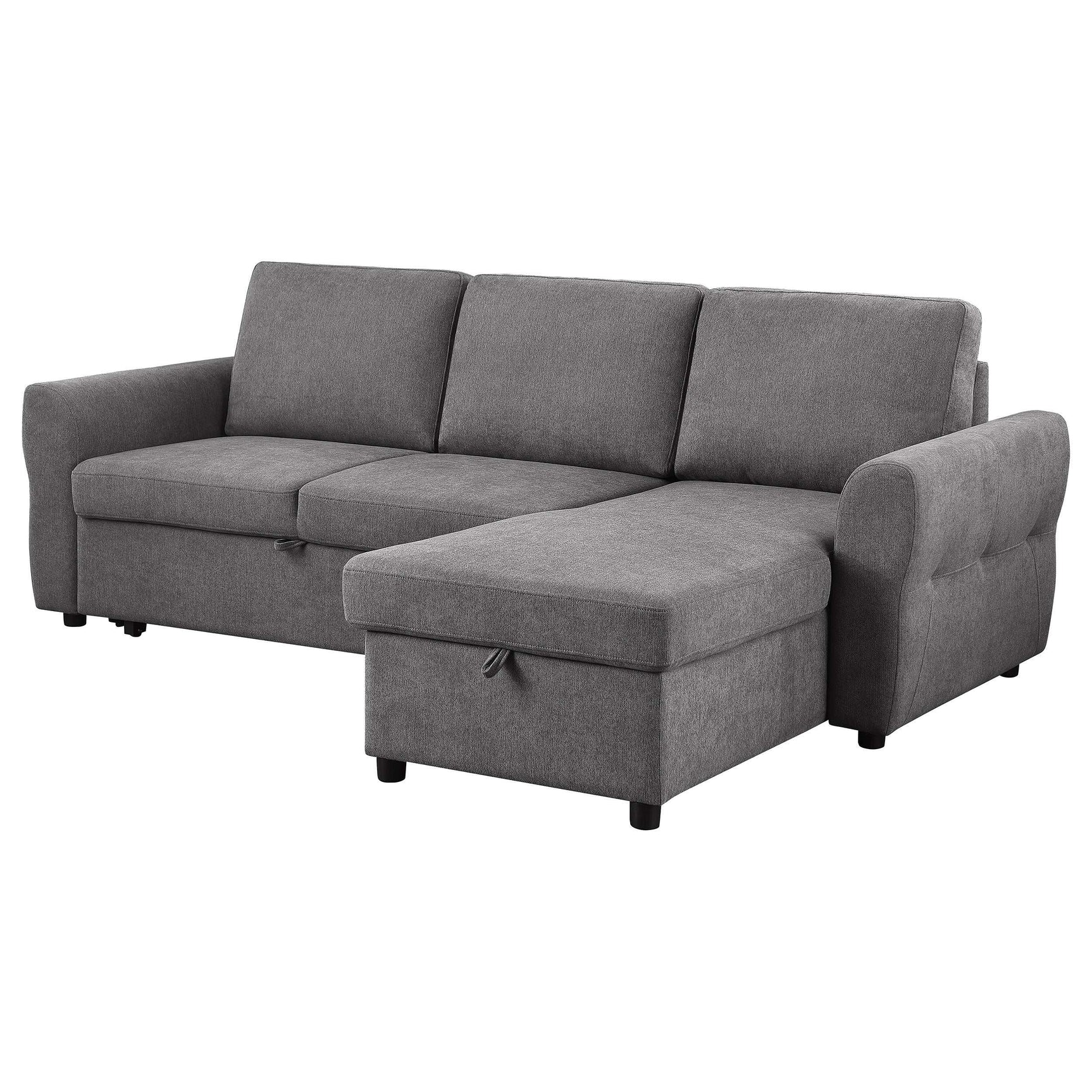 Samantha Grey Sleeper Sectional - Ornate Home