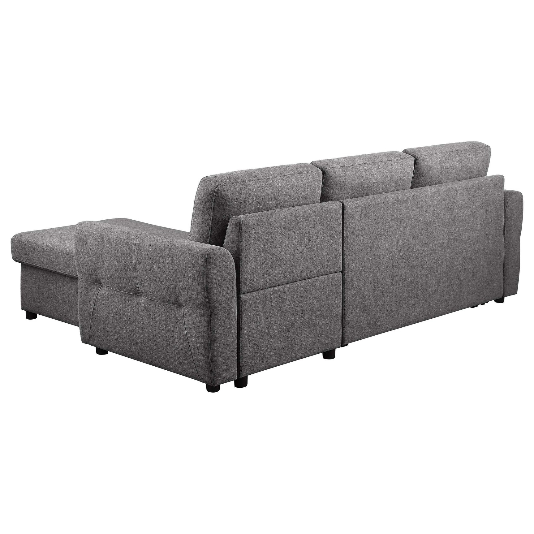 Samantha Grey Sleeper Sectional - Ornate Home