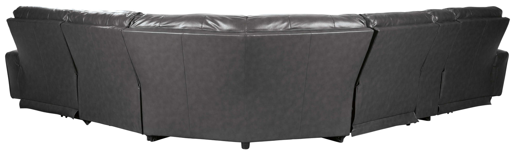 Samperstone Gray 6pc Power Reclining Sectional - Ornate Home