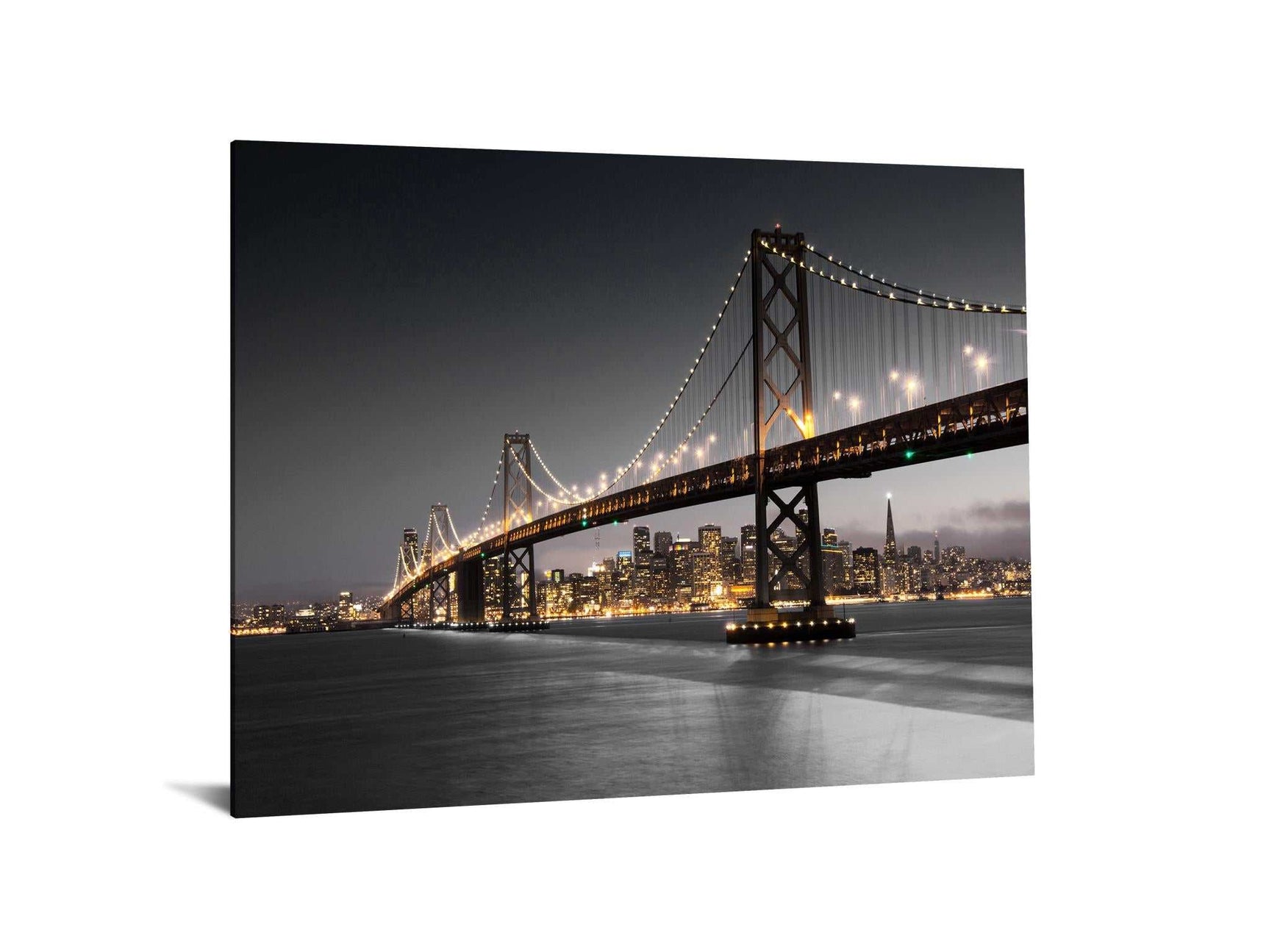 San Francisco Bridge Tempered Glass w / Foil Wall Art - Ornate Home