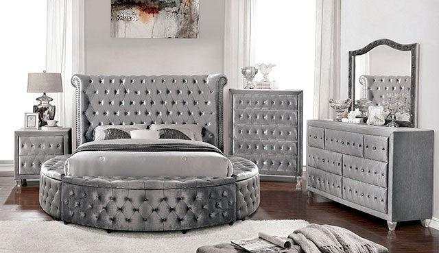 Sansom Gray Queen Storage Bed - Ornate Home
