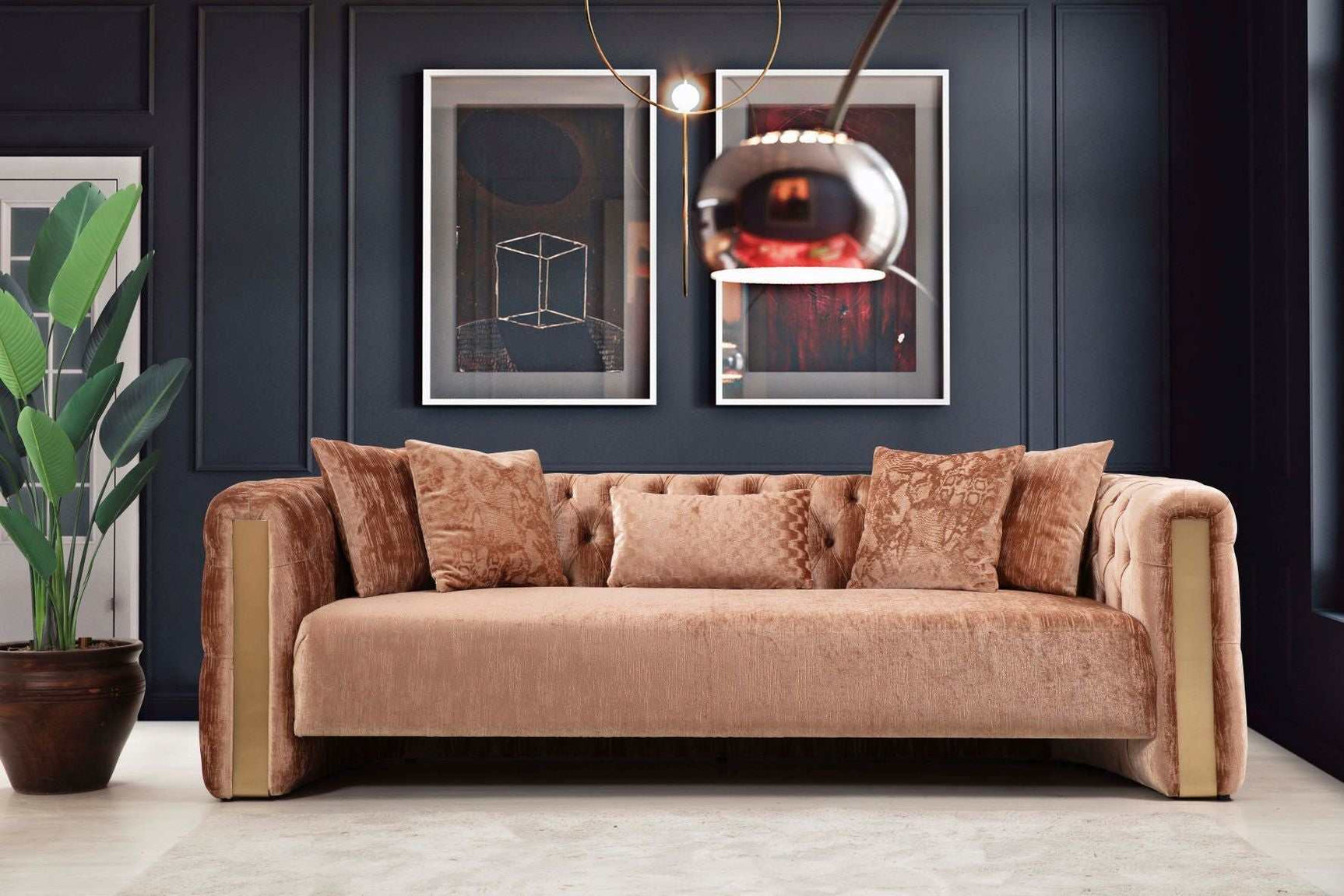 Scarlett Plush Sofa & Loveseat - Ornate Home