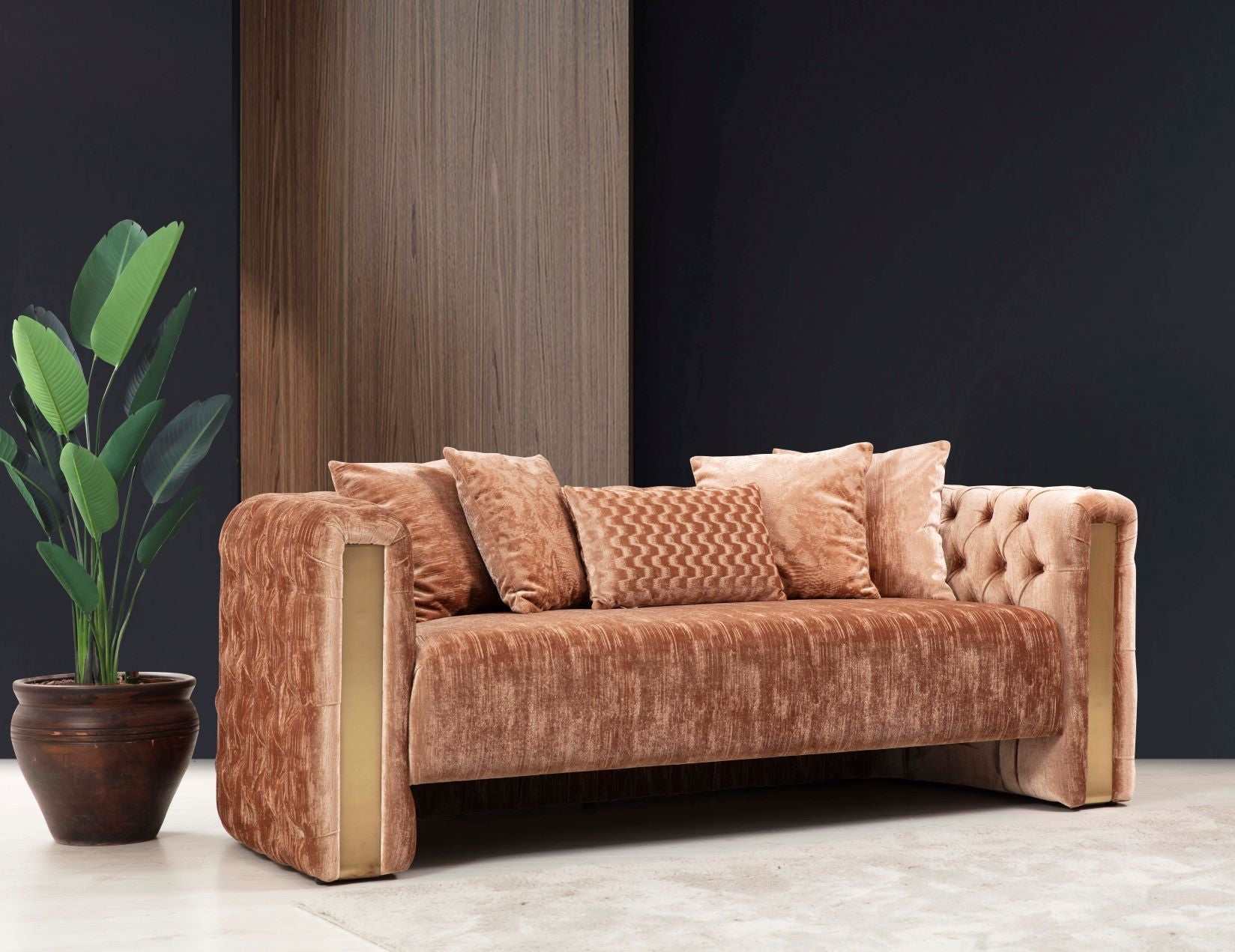 Scarlett Plush Sofa & Loveseat - Ornate Home