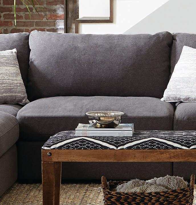 Serene Charcoal Fabric Modular Sectional Create your own Style - Ornate Home
