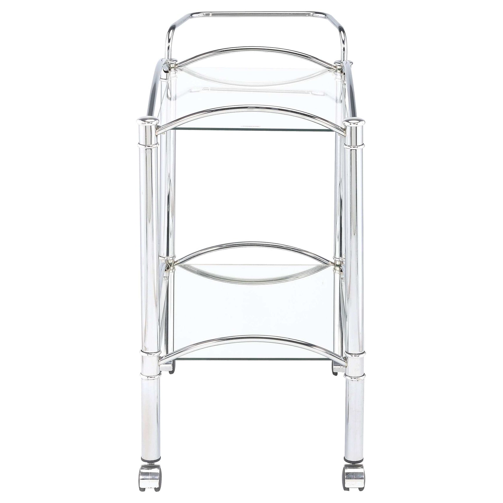 Shadix Chrome Bar Cart - Ornate Home