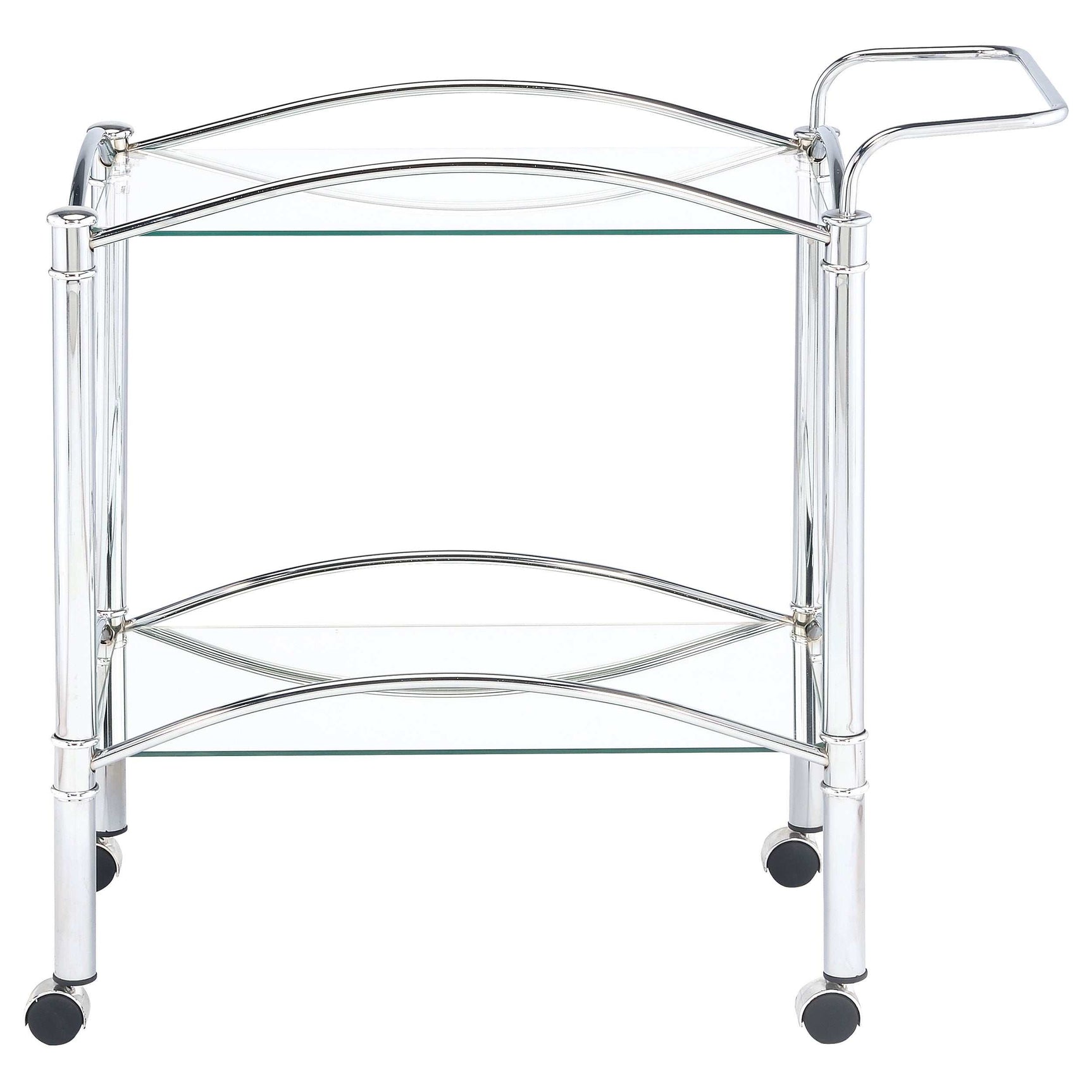 Shadix Chrome Bar Cart - Ornate Home
