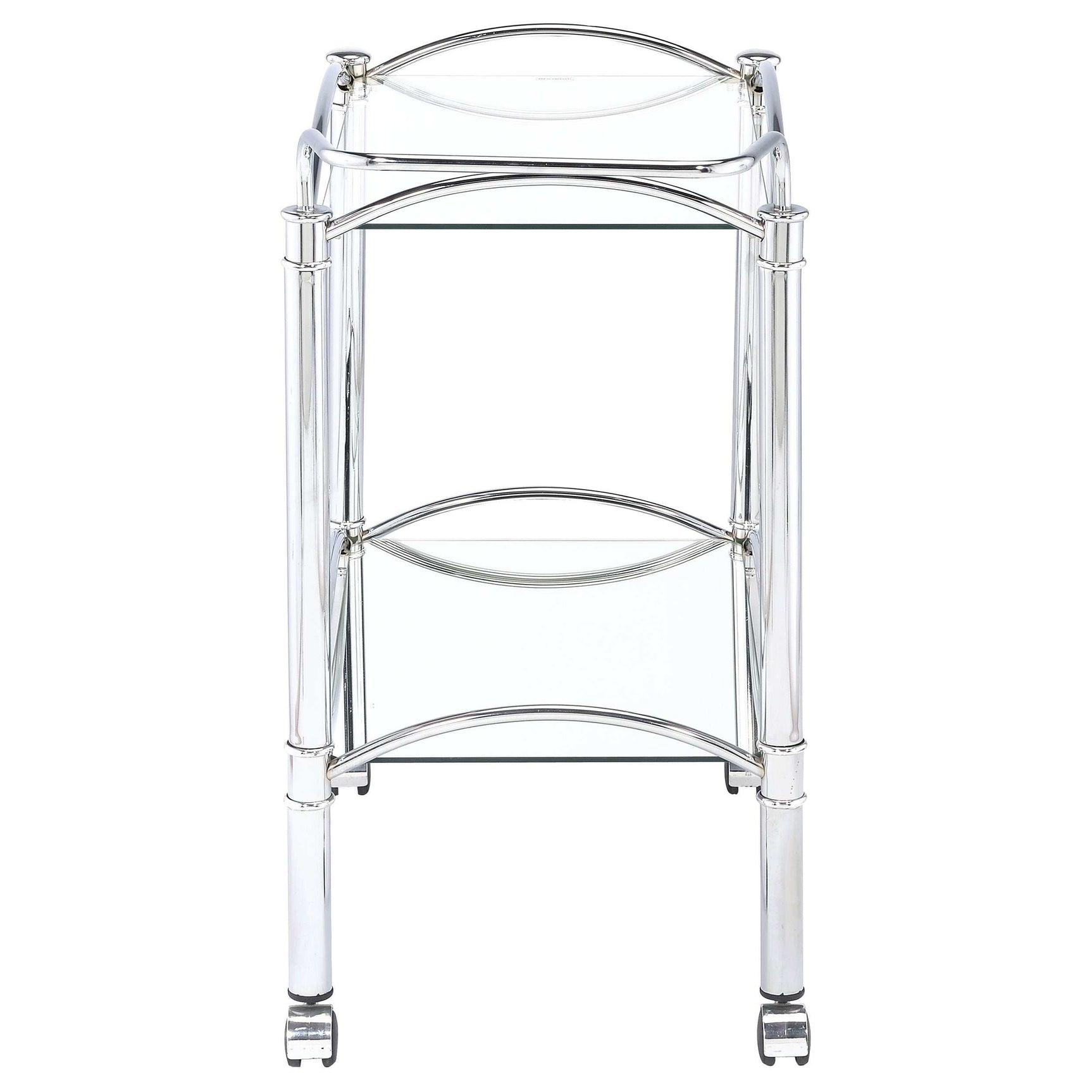 Shadix Chrome Bar Cart - Ornate Home