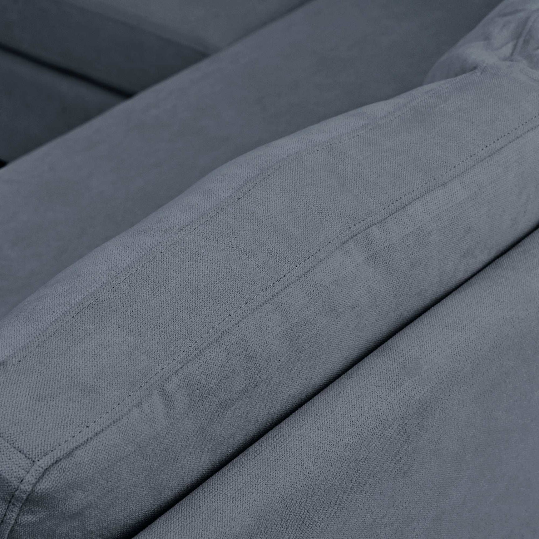 Shasta 3 Pieces Large Sectional Sofa Gray - Ornate Home