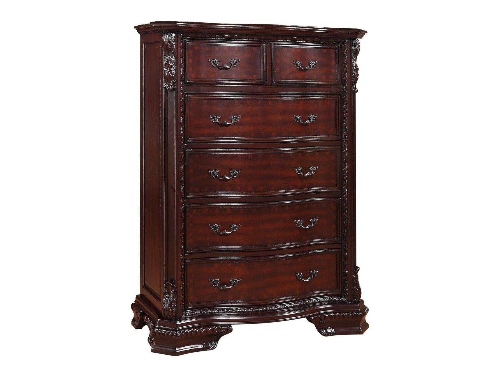 Sheffield Dark Cherry Chest - Ornate Home