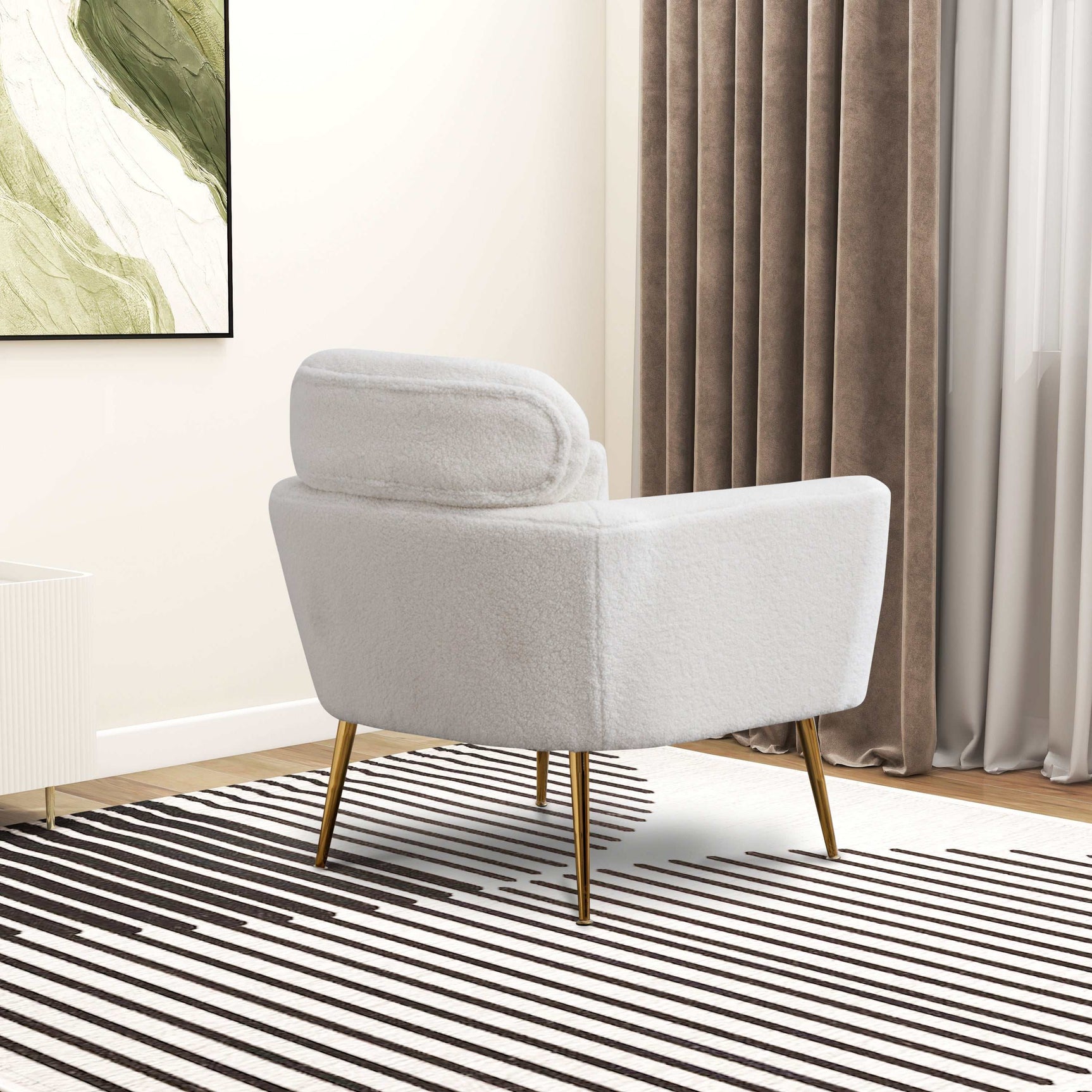 Sisson Boucle Accent Chair - Ornate Home