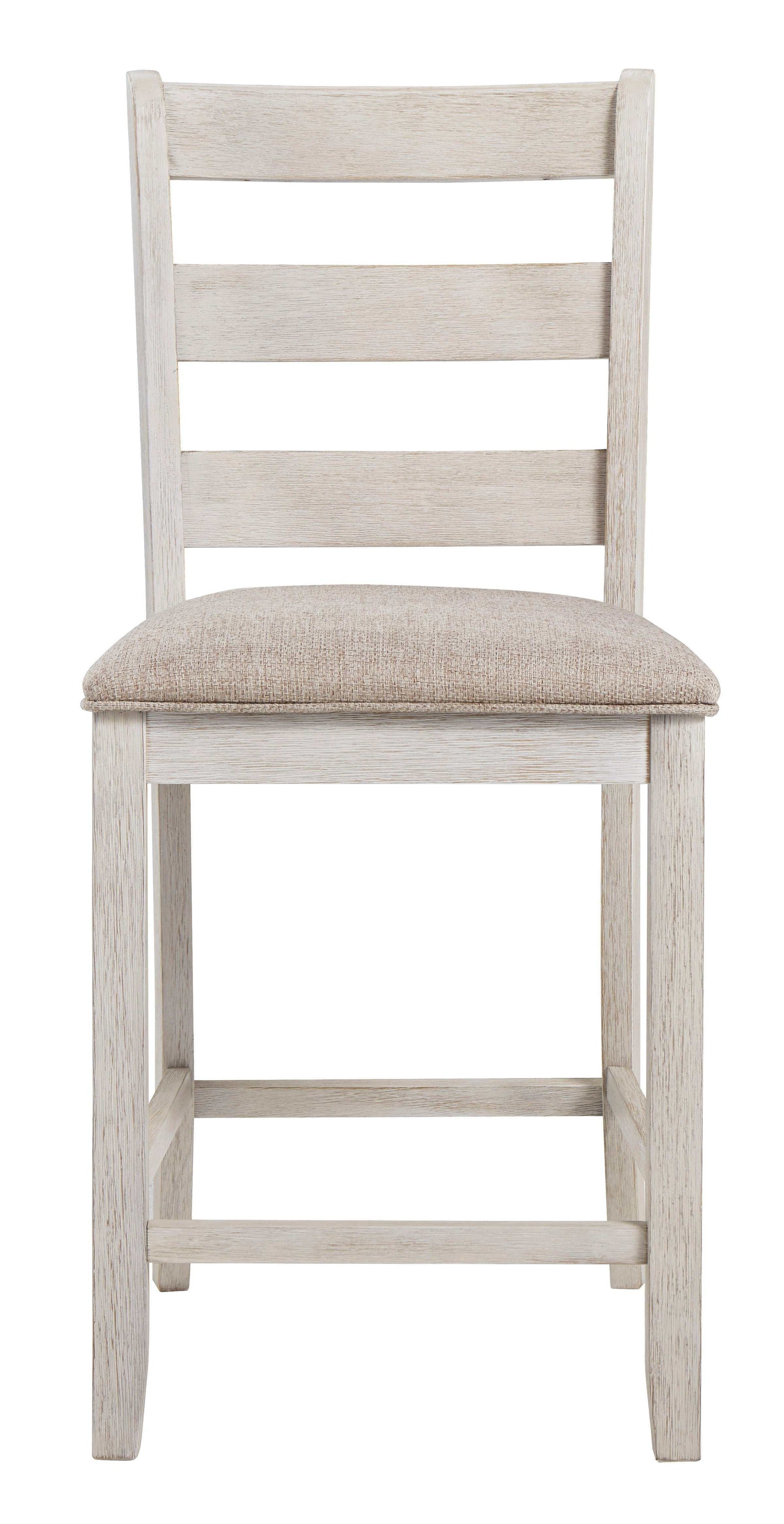 Skempton White/Light Brown Counter Height Bar Stool (Set of 2) - Ornate Home