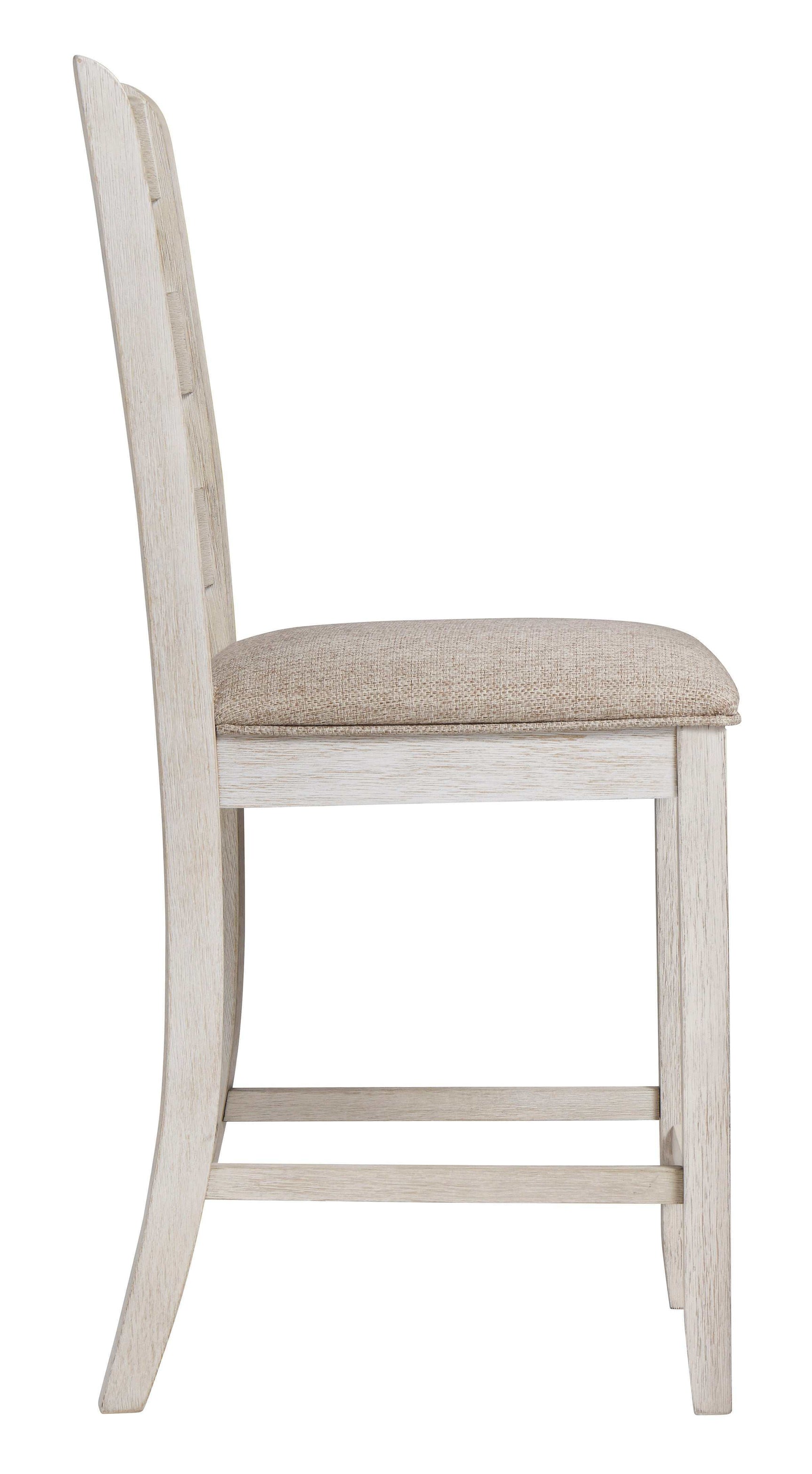 Skempton White/Light Brown Counter Height Bar Stool (Set of 2) - Ornate Home